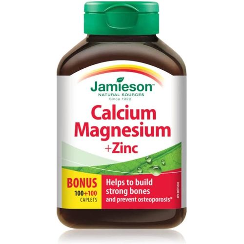 Jamieson Calcium Magnesium + Zinc, 200 Caplets