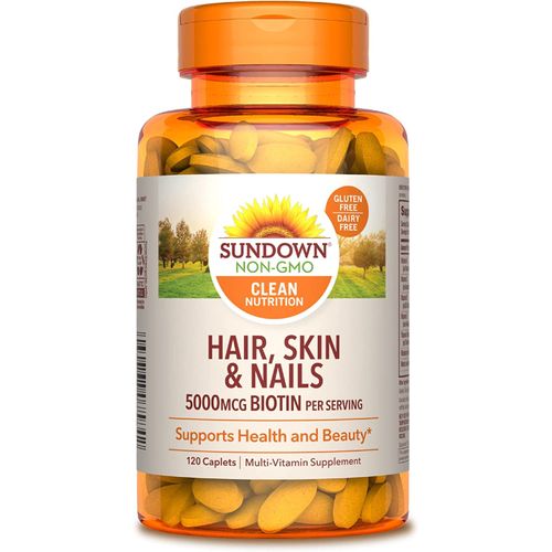 Sundown Naturals Naturals Hair, Skin & Nails, 120 Caplets