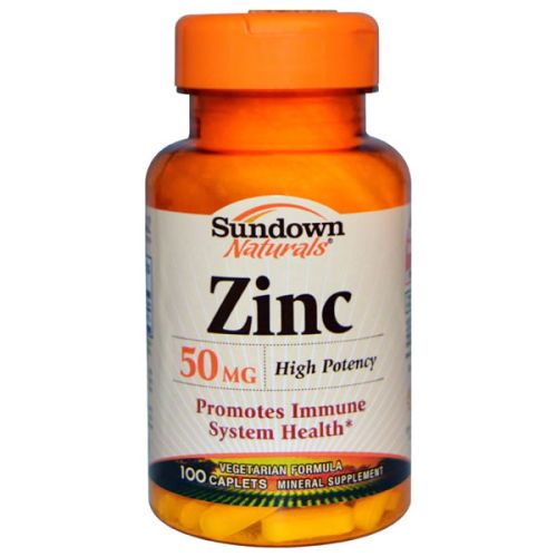 Sundown Zinc Gluconate 50Mg Caplets, 100 Ct