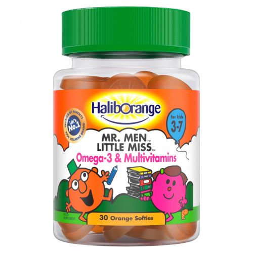 Haliborange MR MEN LITTLE MISS OMEGA 3 & MULTIVITAMIN 30S ORANGE