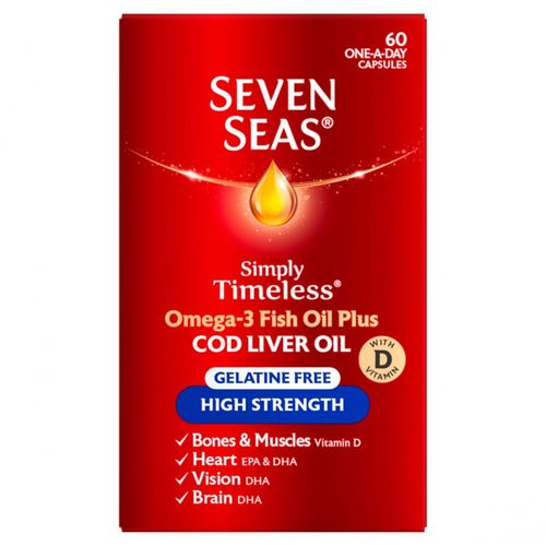 Seven Seas  COD LIVER OIL HIGH STRENGTH CAPS 60`S