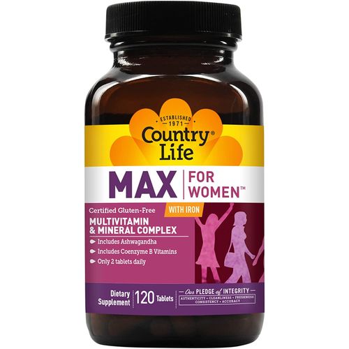 Country Life Max For Women, Multivitamin & Mineral Complex With Iron