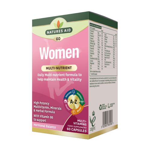 Natures Aid Women's Multi-Vitamins & Minerals (with Superfoods) 60 Caps