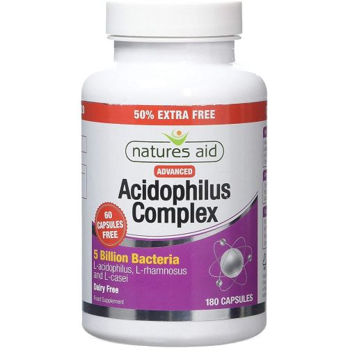 Natures Aid Advanced Acidophilus Complex 180 Capsules