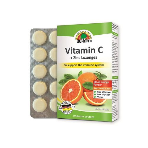 Sunlife VIT C+ZINC LOZENGES  30s