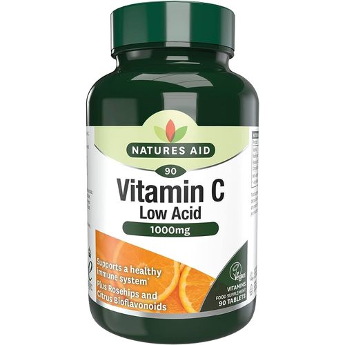 Nature'S Bounty Vitamin C + Rose Hips, Immune Support, 1000mg, Coated Caplets, 90 Ct.