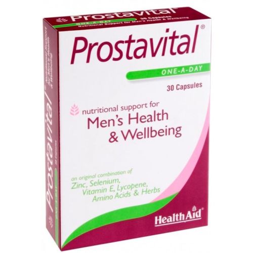 Health Aid Prostavital (Zinc, Selenium, Vitamin  E, Lycopene  30 Capsules