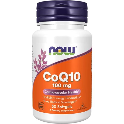 Now CoQ10 (Coenzyme Q10) 100 Mg Cardiovascular Health 50 Softgels