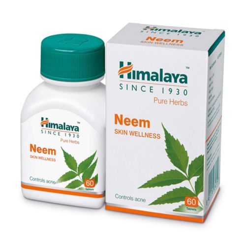 Himalaya Neem Wellness   Pure Herbs For Skin Wellness 60 Tablet