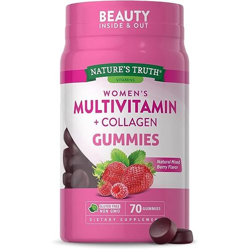 Nature'S Bounty Women's Multi-Vitamin Collagen Gummies - Natural Berry - 70ct