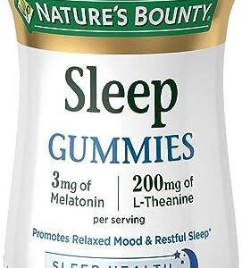 Nature'S Bounty Sleep Complex Gummies 140ct 3 millgrams Melatonin 200 milligrams L-Theanine Gummies