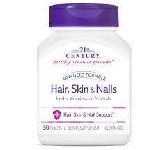 21st Century HAIR, SKIN & NAILS ADVANCED FORMULA 50 tablets