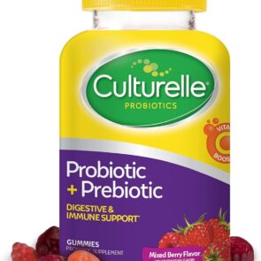 Culturelle Daily Probiotic Gummies for Women & Men, Berry Flavor, 52 Count,