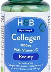 Holland & Barrett Marine Collagen with Vitamin C 3000mg 90 Tablets