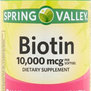 Biotin Dietary Supplement, Hair skin & nails 10,000 mg, 120 Softgels