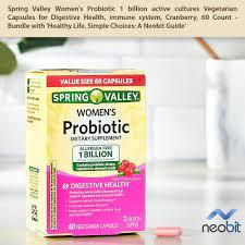 Spring valley Women's Probiotic Cranberry Extract Digestive Immune Health, 30 Capsules