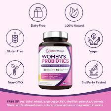 Doctor's Recipes Women’s Probiotic, 60 Caps 50 Billion CFU 16 Strains, with Organic Cranberry, Digestive Immune