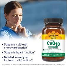 Country Life Simply CoQ10, Supports Heart Function, 100mg,60 Softgels, Certified Gluten Free