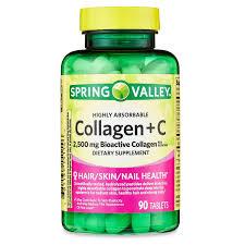 Spring valley Collagen + C, 2,500 mg Bioactive Collagen, 90 Count