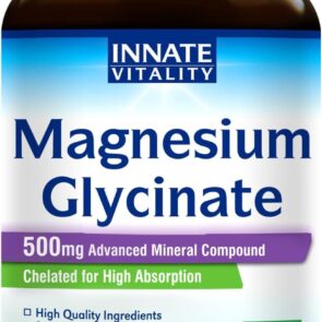 Innate Vitality Magnesium Glycinate 500mg  120 Vegan Capsules