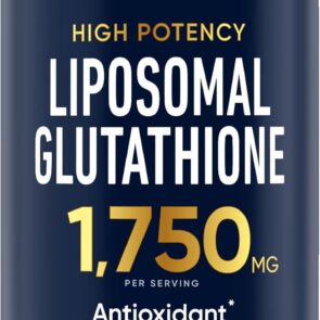 Alpha Flow Liposomal Glutathione Supplement 1750MG - Pure Glutathione Liposomal with Vitamin C + Phospholipid Antioxidant Complex - L Glutathione for Liver Detox and Immune Support Supplement - 120 Caps